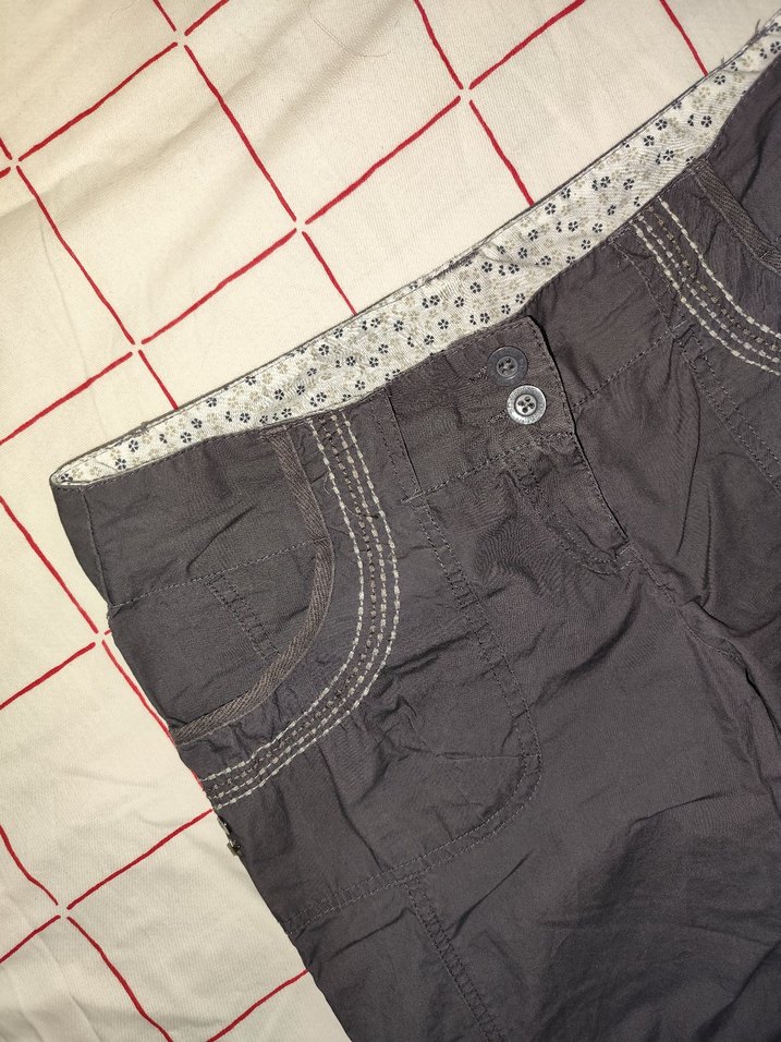 koyu Gri Bol Kesim paraşüt kot kargo pantolon baggy - Görsel 5