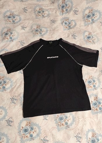 köstebek gri beyaz şeritli oversize unisex tişört spartacks - Görsel 5