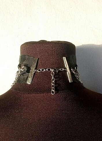 Killstar sinner zincirli halkalı choker kolye 