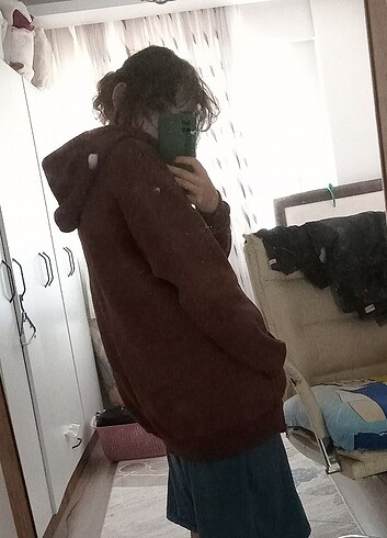 xl Beden kahverengi oversize bol ceket hırka neyse