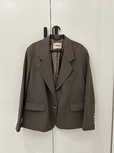 Stradivarius Kazayağı Desenli Blazer Ceket