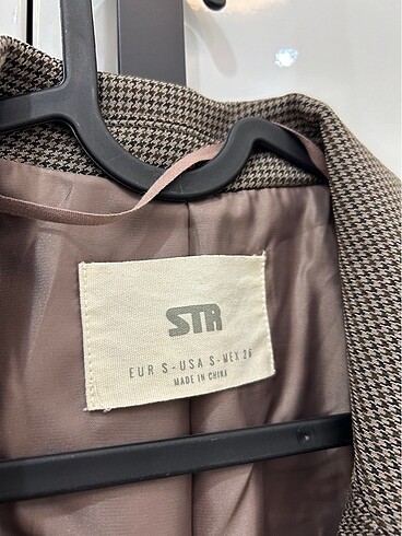 s Beden Stradivarius Kazayağı Desenli Blazer Ceket