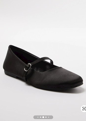 Klasik Siyah Tokalı Stiletto Kadın Babet - Görsel 3