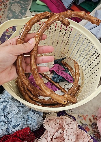 Bambu Görünümlü Sepet Sapları