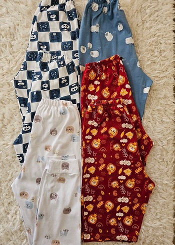 Renkli Desenli Rahat Erkek Pijama Altları
