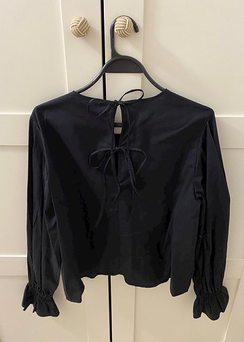 Siyah Uzun Kollu Kadın Bluz - Görsel 2