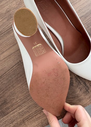 Beyaz stiletto - Görsel 5