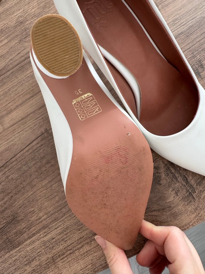 Beyaz stiletto - Görsel 4