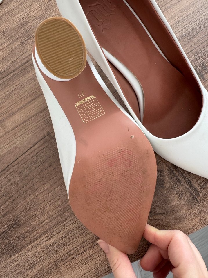 Beyaz stiletto - Görsel 5