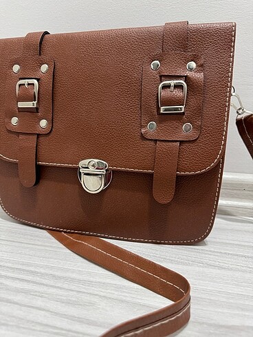 Kahverengi çapraz çanta - Görsel 2
