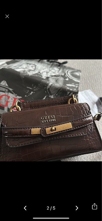  Beden Guess acı kahve çanta
