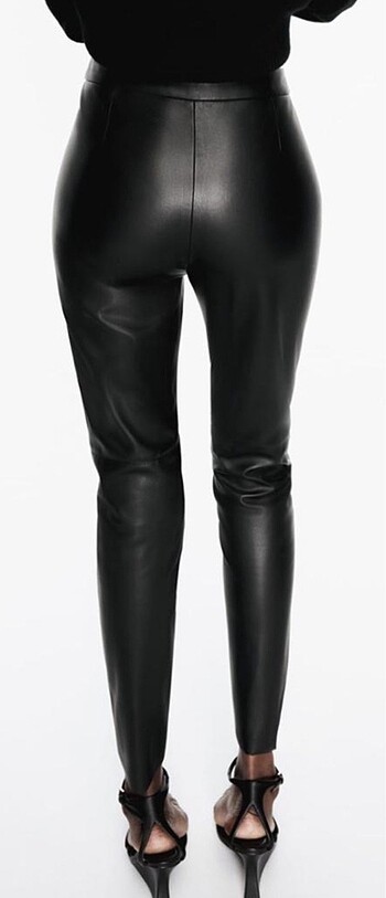 Zara Zara M beden suni deri pantolon Yeni