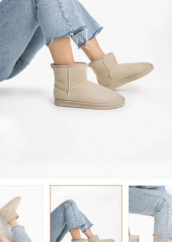 Bej Süet Kadın UGG modeli