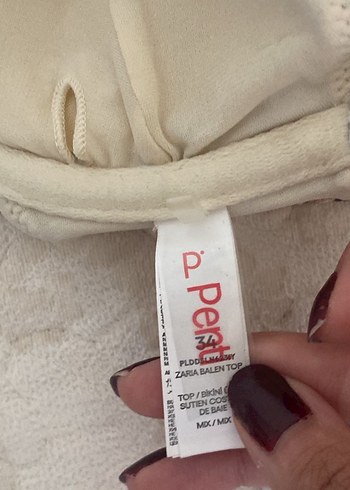 Kahverengi Yılan Desenli Penti Bikini Üstü - Görsel 2