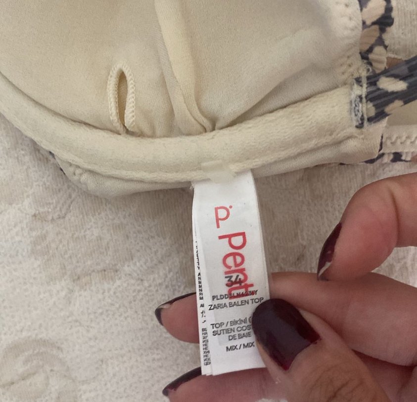 Kahverengi Yılan Desenli Penti Bikini Üstü - Görsel 2