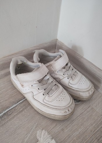 Kız Çocuk Beyaz Spor Ayakkabı Velcro
