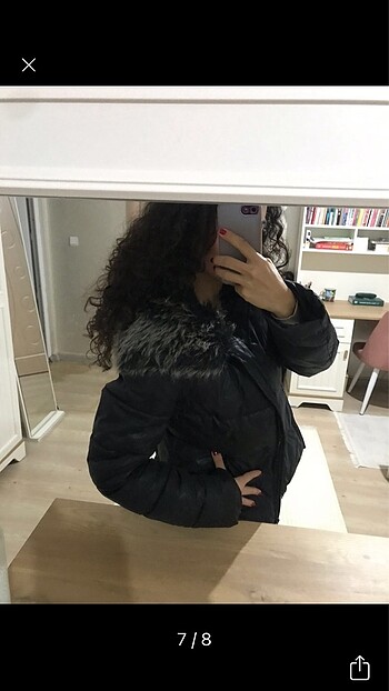 s Beden siyah Renk Şişme mont