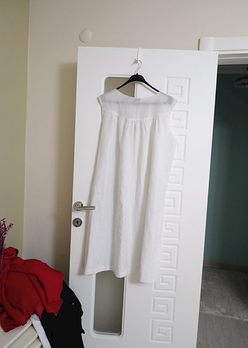 Beyaz Hamile ve Emzirme Gecelik - Görsel 3