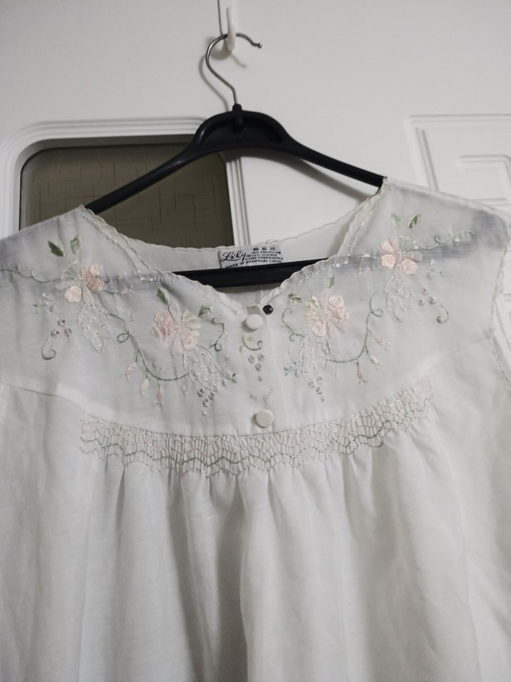 Beyaz Hamile ve Emzirme Gecelik - Görsel 2