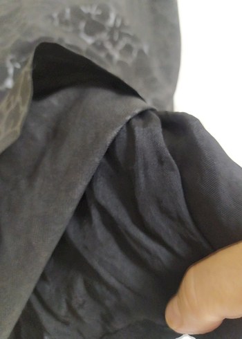 Siyah Desensiz Midi Hamile Eteği - Görsel 3