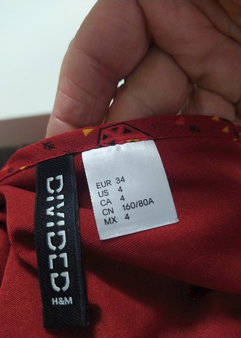 34 Beden Kırmızı Bohem Midi Elbise