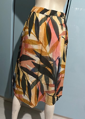 Bohem Çok Renkli Bağlamalı Uzun Etek - Görsel 4