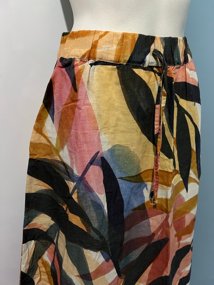 Bohem Çok Renkli Bağlamalı Uzun Etek - Görsel 2