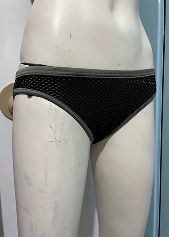 Siyah Strappy Mini Spor Bikini Takımı - Görsel 4