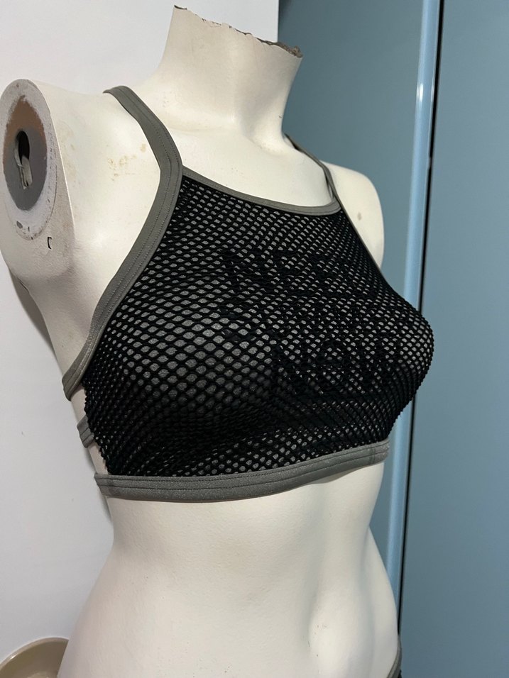 Siyah Strappy Mini Spor Bikini Takımı - Görsel 3