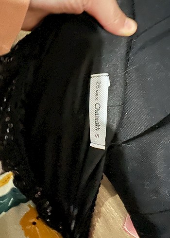 Siyah Pullu Kadın Pantolon - Görsel 9