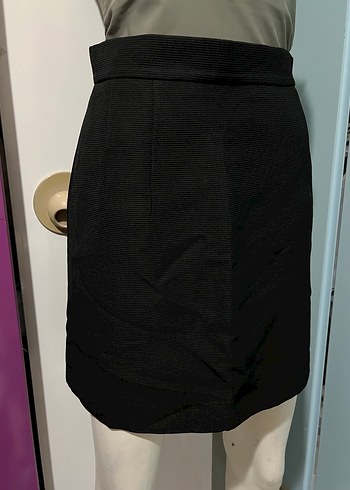 Siyah Beli Lastikli Mini Etek - Görsel 3