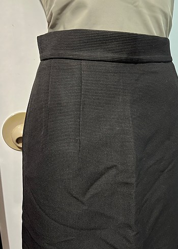 Siyah Beli Lastikli Mini Etek - Görsel 2