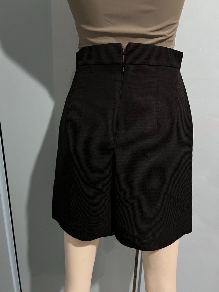 Siyah Beli Lastikli Mini Etek - Görsel 4