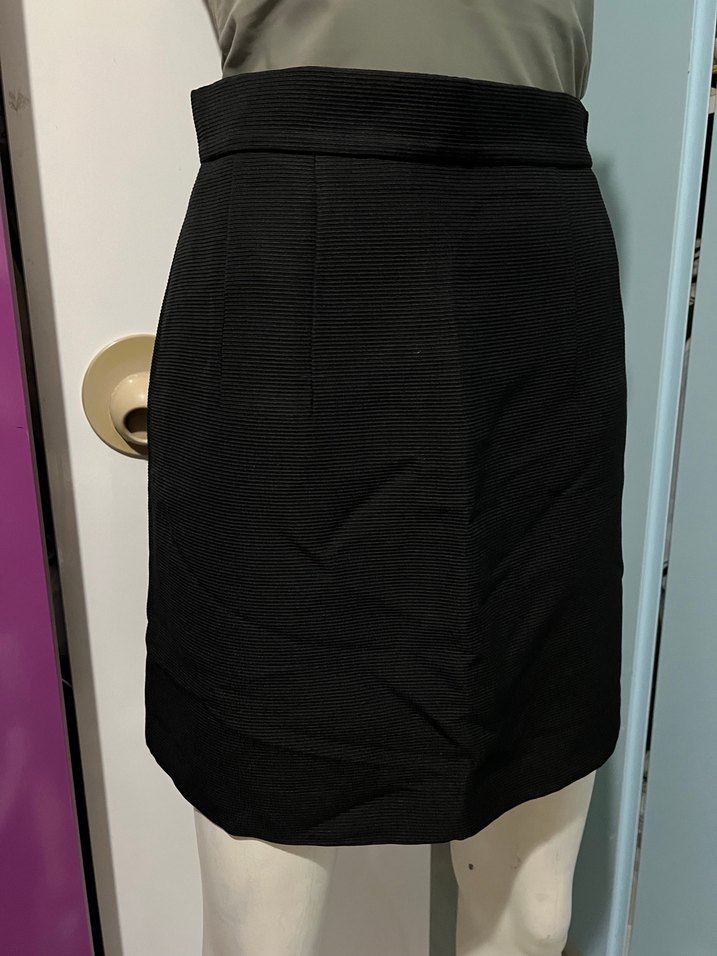 Siyah Beli Lastikli Mini Etek - Görsel 3