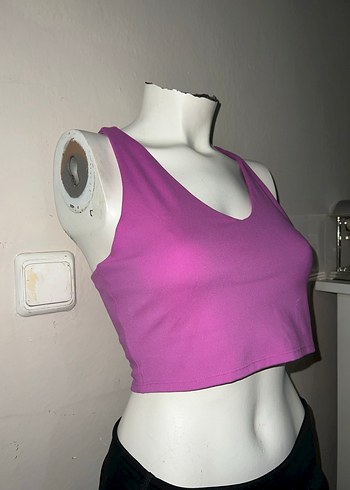 V Yakalı Mor Kadın Atlet - Görsel 2