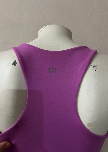 V Yakalı Mor Kadın Atlet - Görsel 6