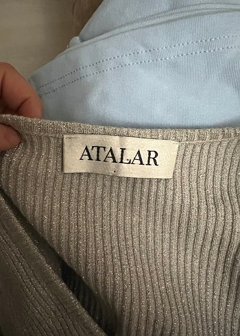 Gri Kadın Triko Uzun Kollu Basic Kazak - Görsel 7