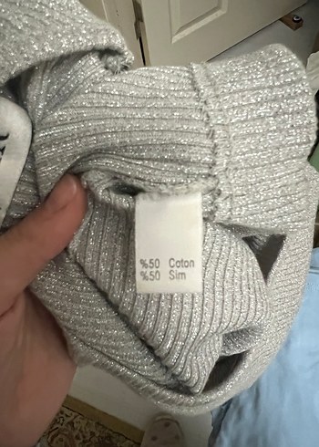 Gri Kadın Triko Uzun Kollu Basic Kazak - Görsel 6