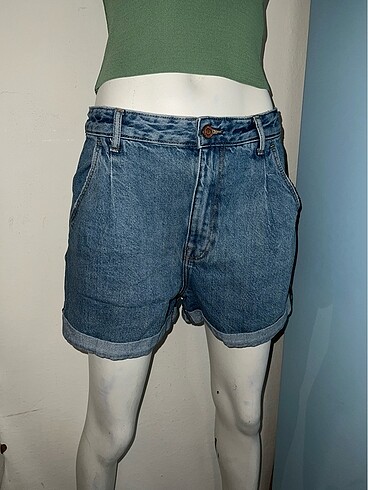 Mom Denim Şort