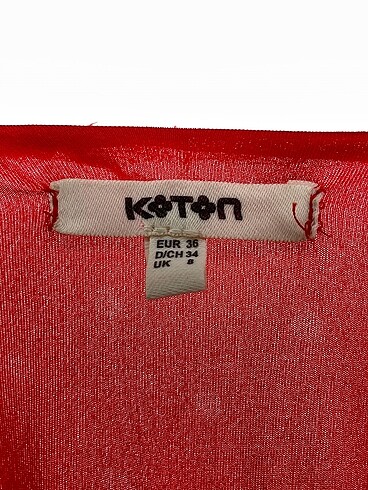 36 Beden kırmızı Renk Koton Kısa Elbise %70 İndirimli.