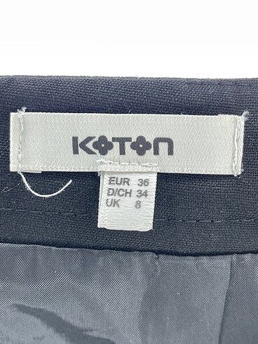 36 Beden siyah Renk Koton Mini Etek %70 İndirimli.