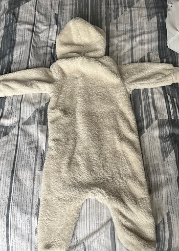 Gri Kürklü Bebek Erkek Tulum - Görsel 3