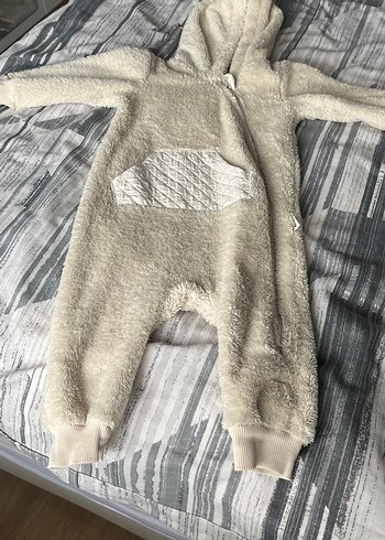 Gri Kürklü Bebek Erkek Tulum - Görsel 2