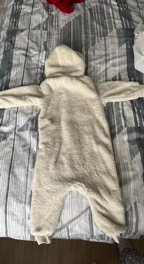 Gri Kürklü Bebek Erkek Tulum - Görsel 3