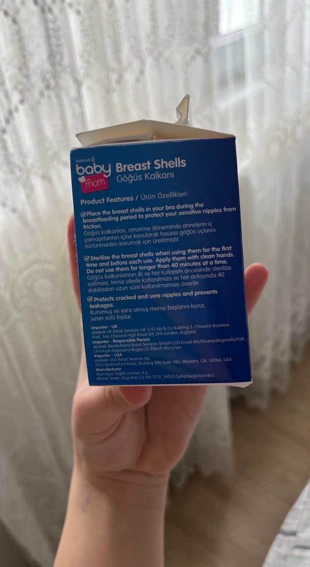 Bebek Baby Mom Göğüs Kalkanı Beyaz - Görsel 2