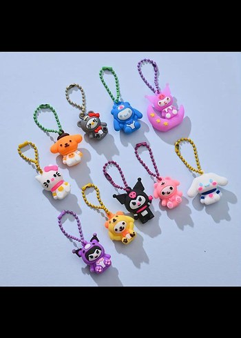 4 Sürpriz Kutu mini sanrio anahtarlık aksesuar. - Görsel 6