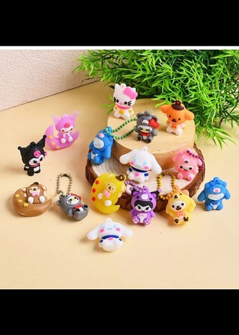 4 Sürpriz Kutu mini sanrio anahtarlık aksesuar. - Görsel 2