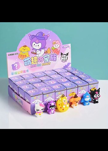 4 Sürpriz Kutu mini sanrio anahtarlık aksesuar. - Görsel 3