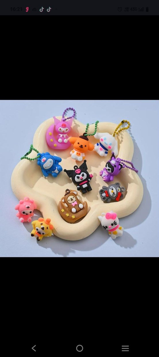 4 Sürpriz Kutu mini sanrio anahtarlık aksesuar. - Görsel 4