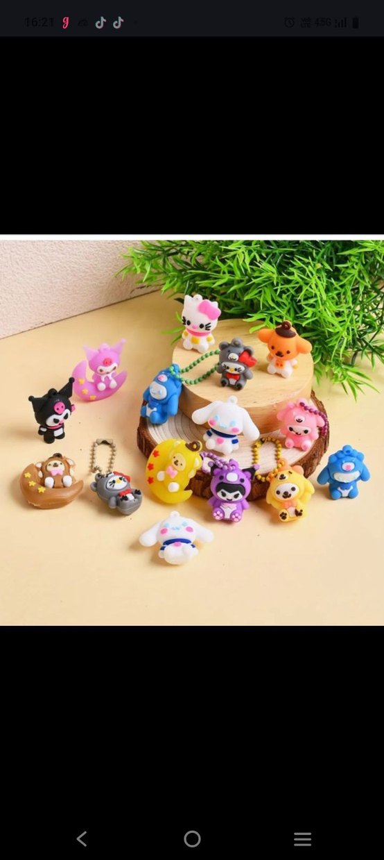 4 Sürpriz Kutu mini sanrio anahtarlık aksesuar. - Görsel 2